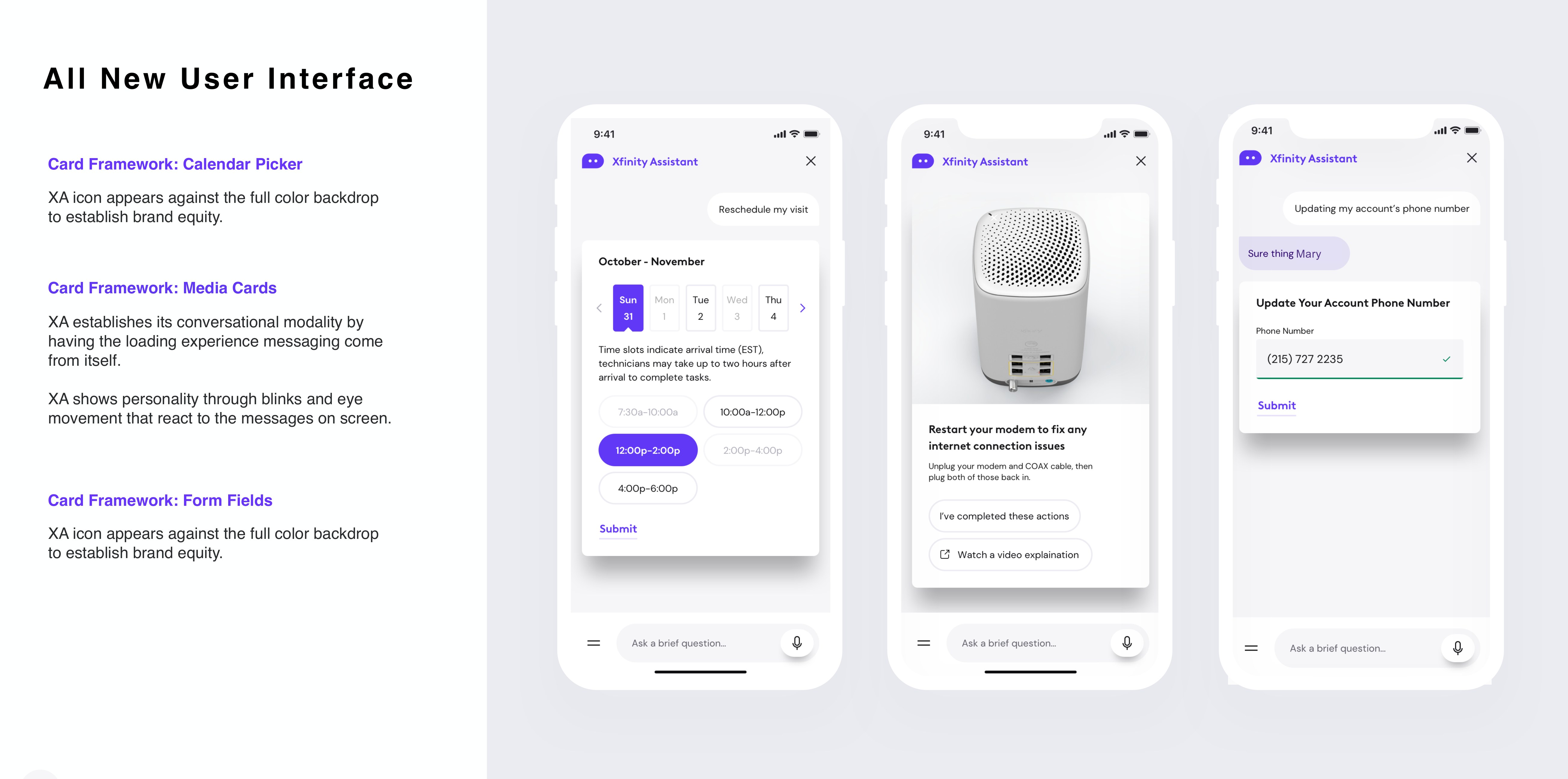 All-new UI: card frameworks for calendar picker, media cards, and form fields