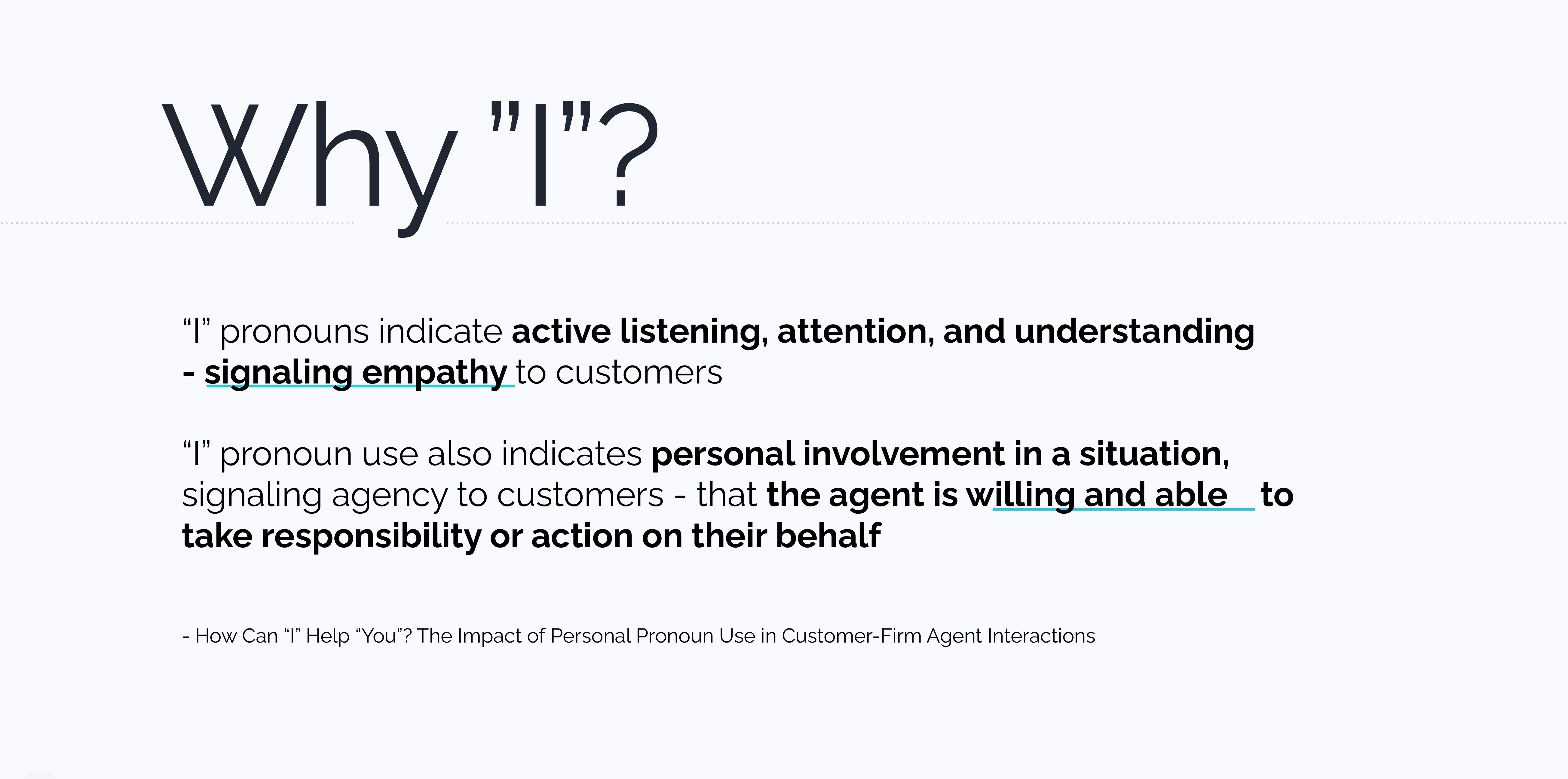 Why I: first-person pronouns signal empathy, agency, and responsibility